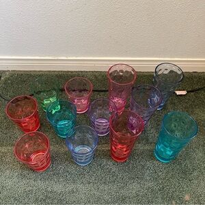 Plastic cups drink ware 12X